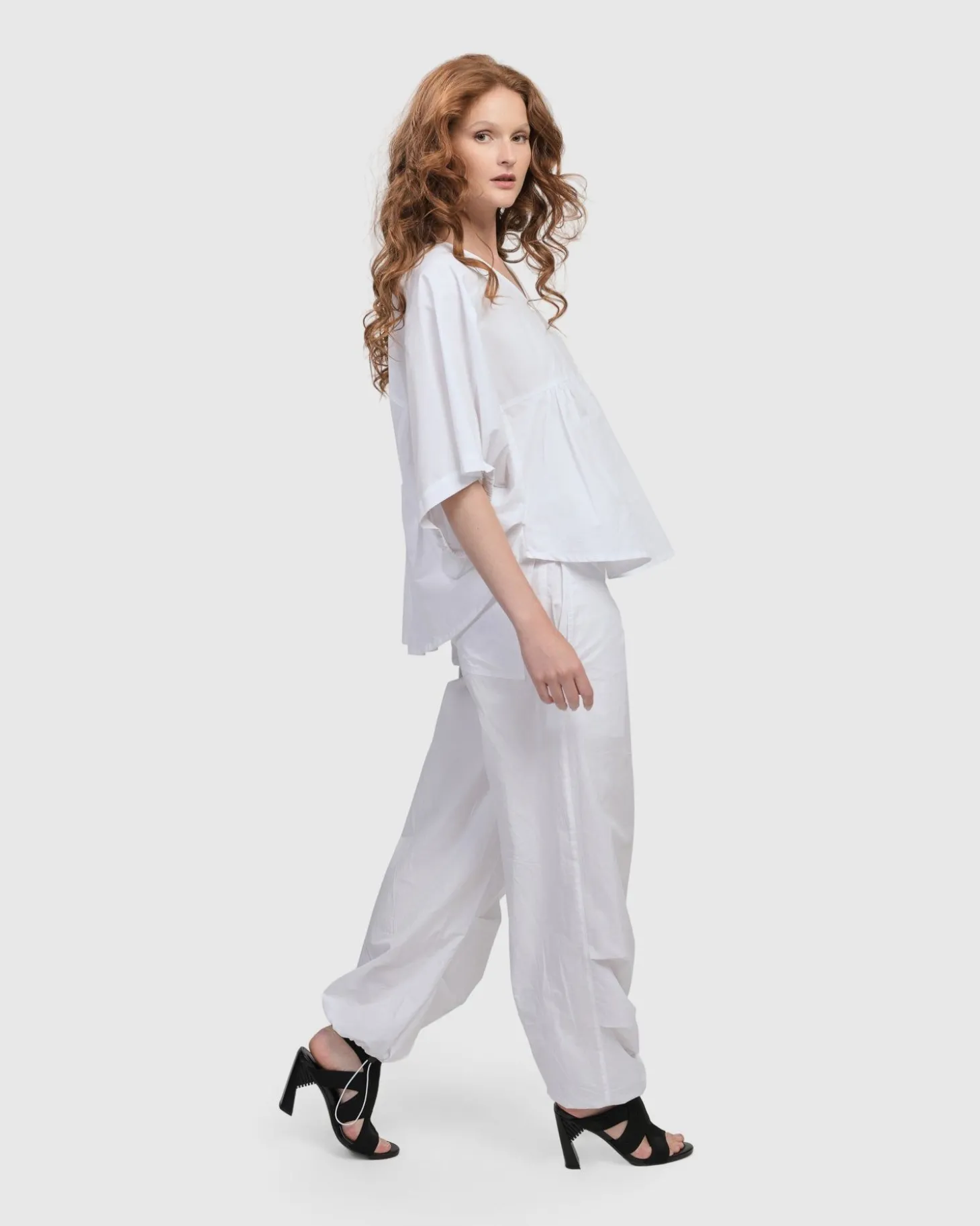 Women Alembika Urban Sophisticate Butterfly Blouse, White