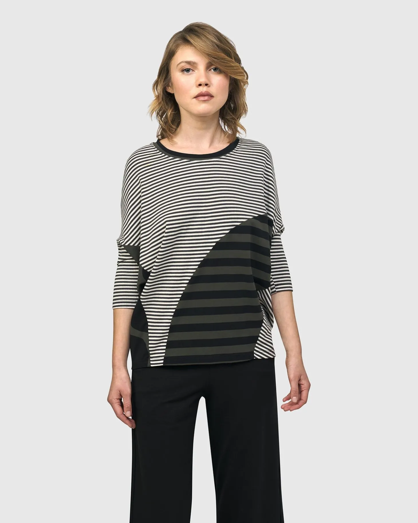 Women Alembika Urban Twister Top, Stripes