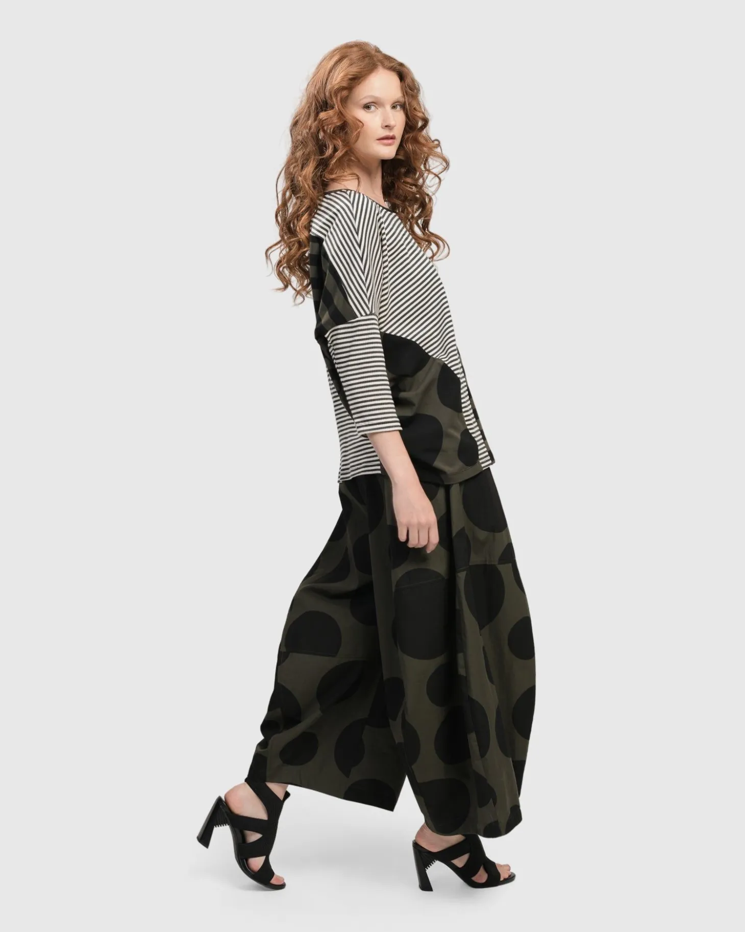 Women Alembika Urban Twister Top, Stripes