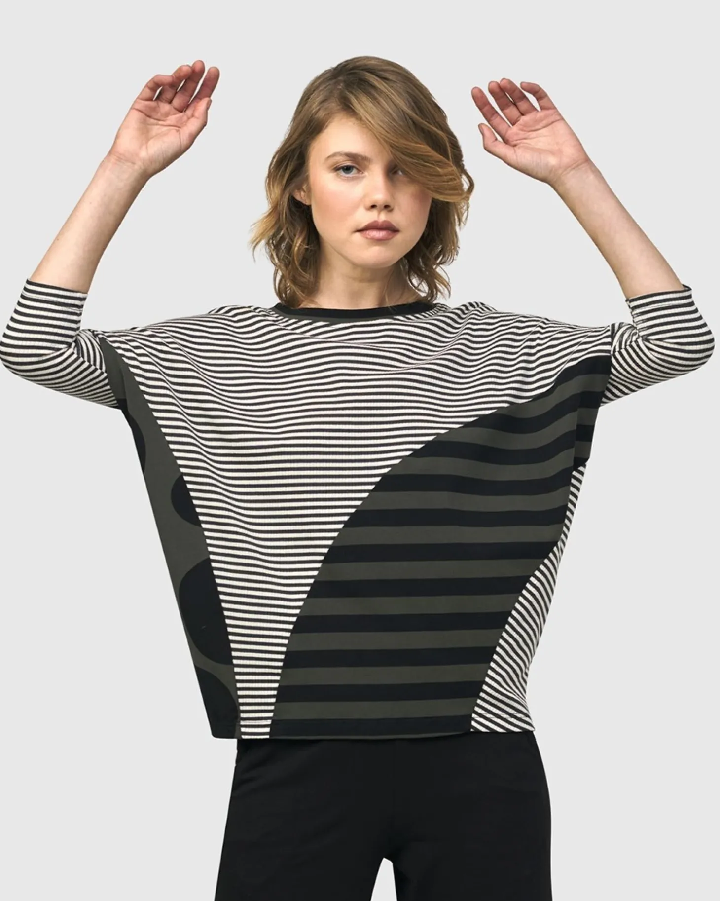 Women Alembika Urban Twister Top, Stripes