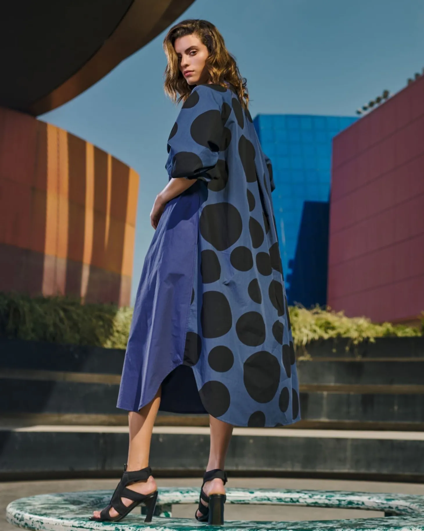 Women Alembika Urban Vista Caftan Dress, Navy