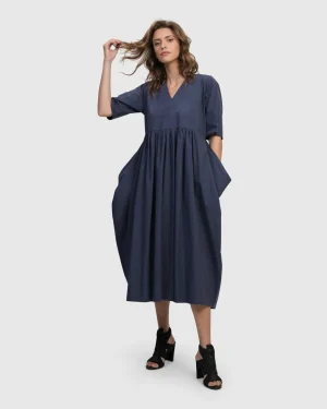 Women Alembika Urban Wonder Relaxed Gown, Navy