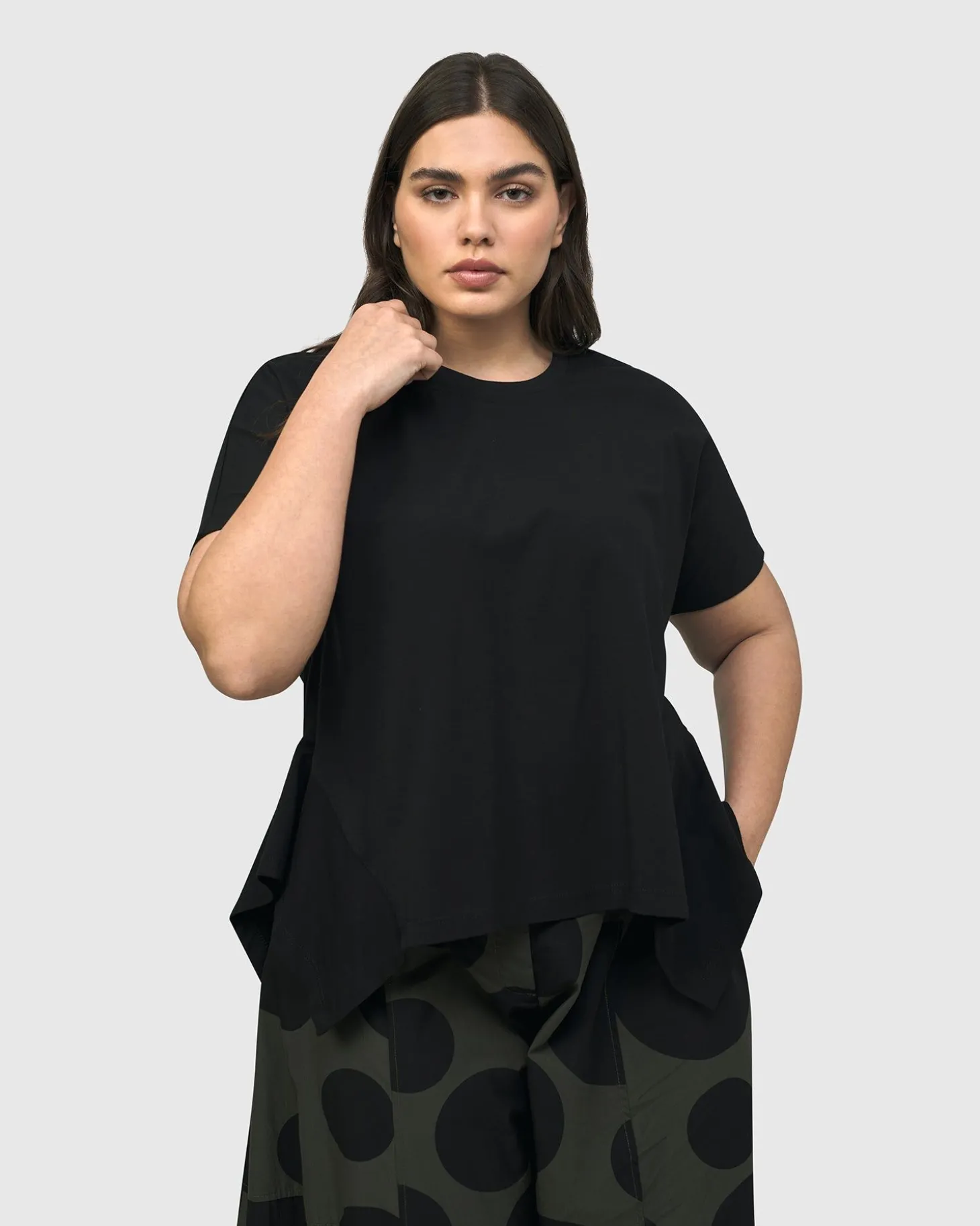 Women Alembika Urban Yamamoto Relaxed Top, Black