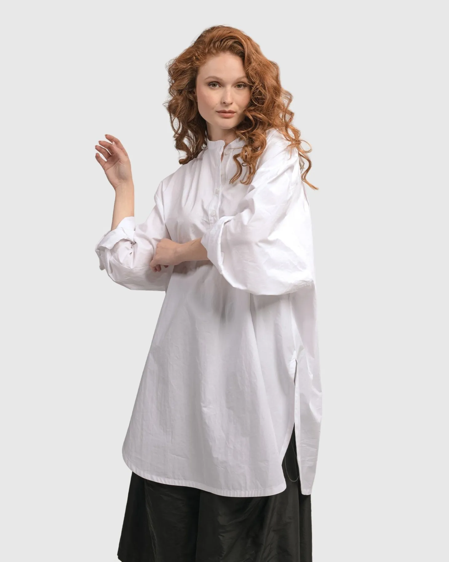 Women Alembika Urban Zen Tunic Top, White