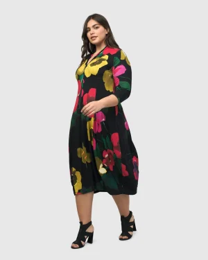 Women Alembika Valencia Cocoon Dress, Garden