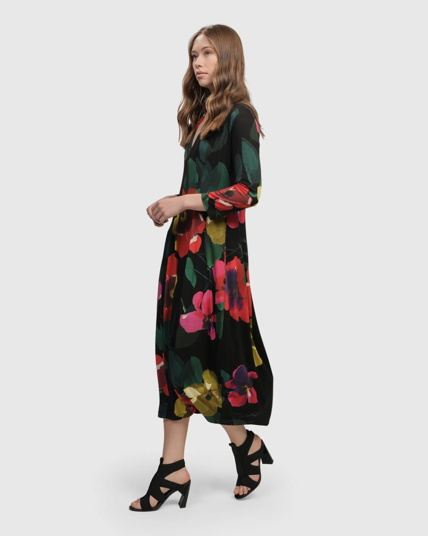 Women Alembika Valencia Cocoon Dress, Garden