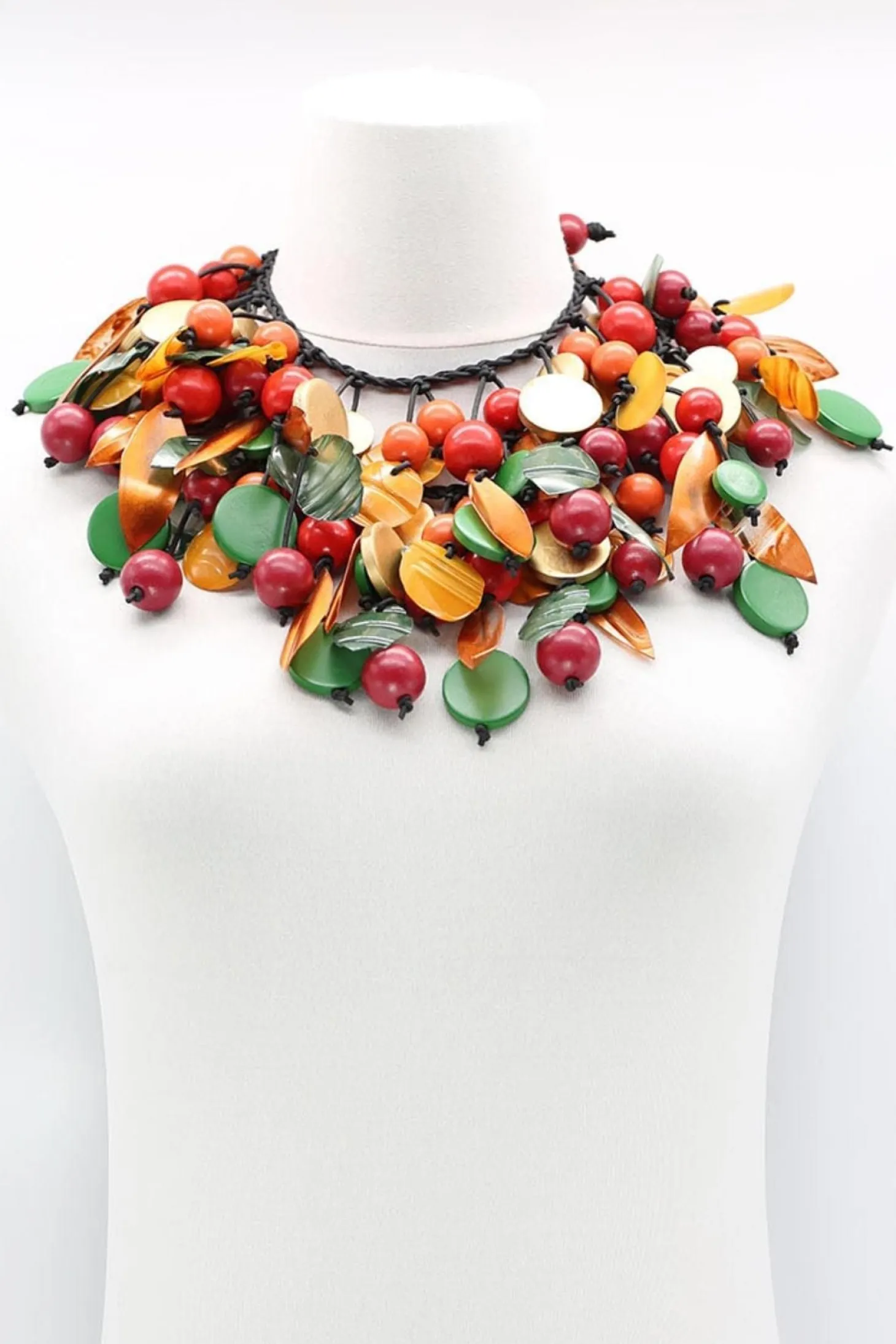 Women Alembika Vintage Mixed Fruit Necklace, Multi