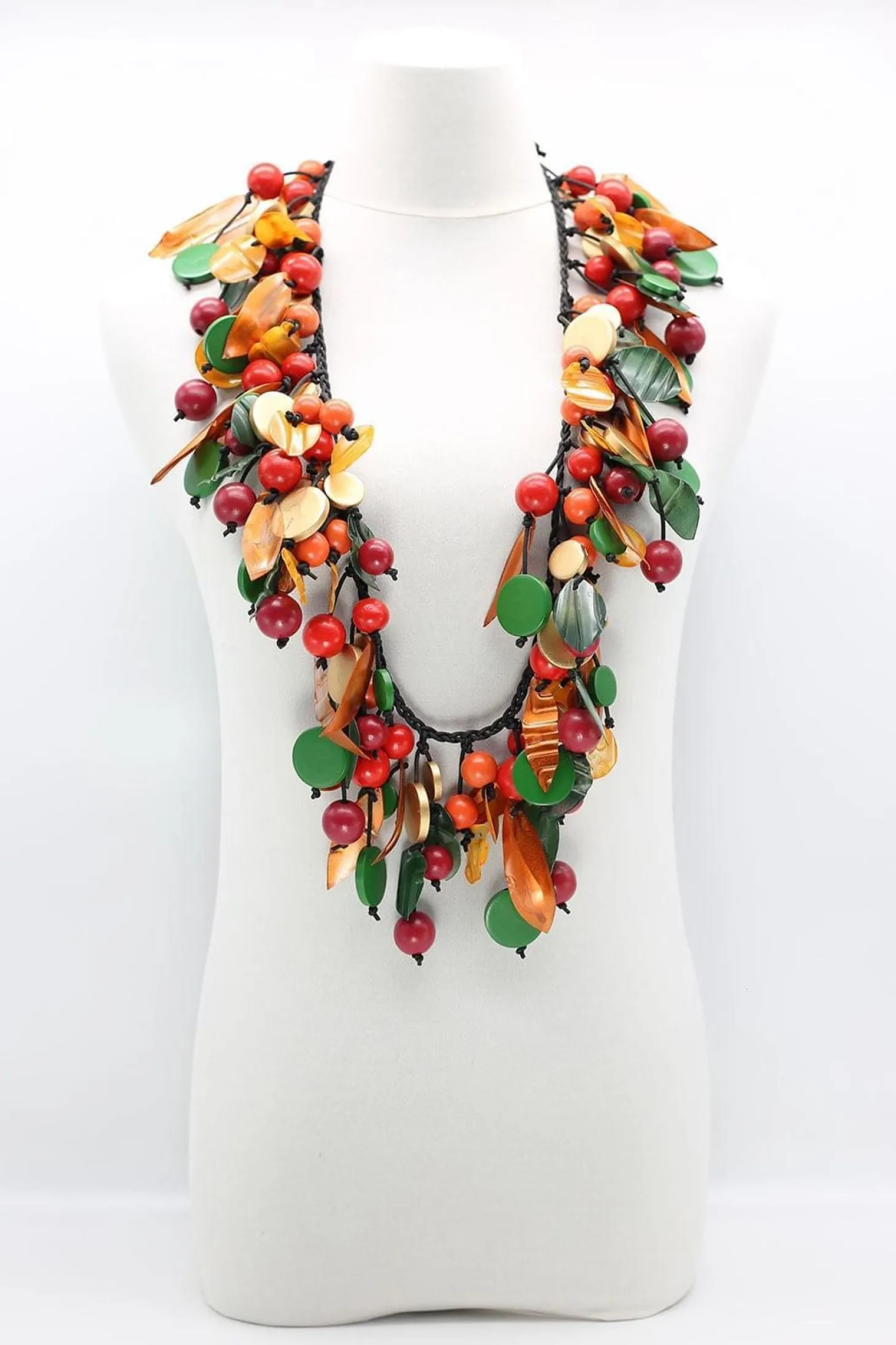 Women Alembika Vintage Mixed Fruit Necklace, Multi