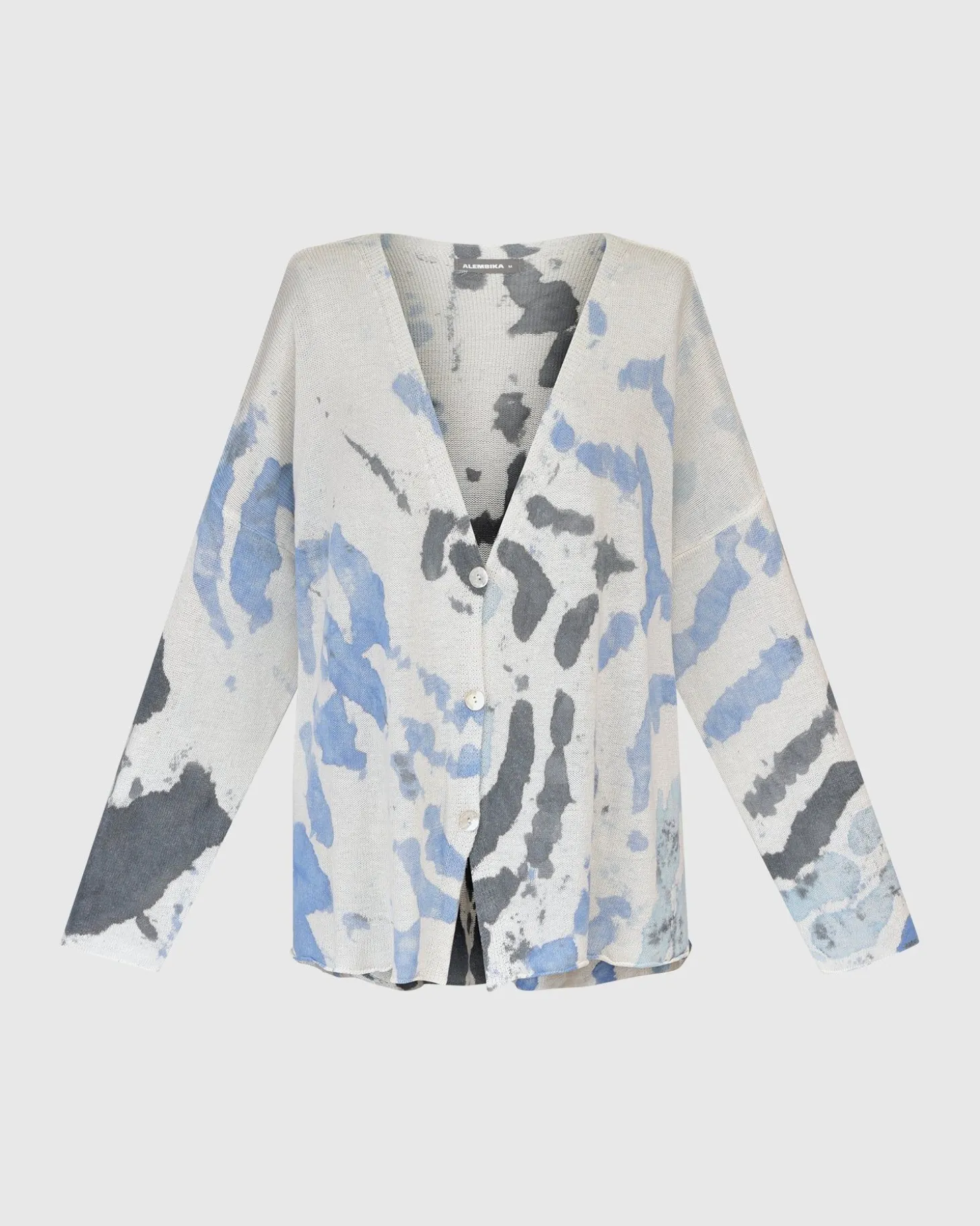 Women Alembika Watercolor Cardigan Sweater, Nautical
