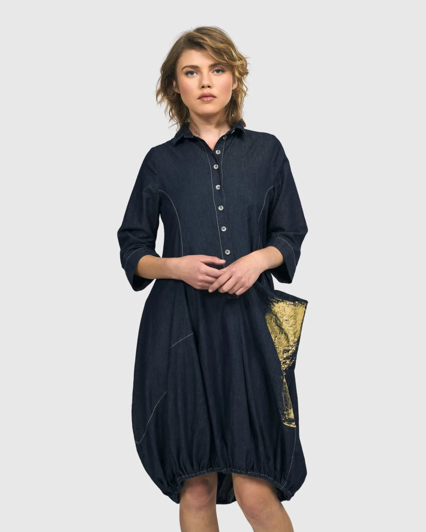 Women Alembika Winona Wonderful Dress, Denim