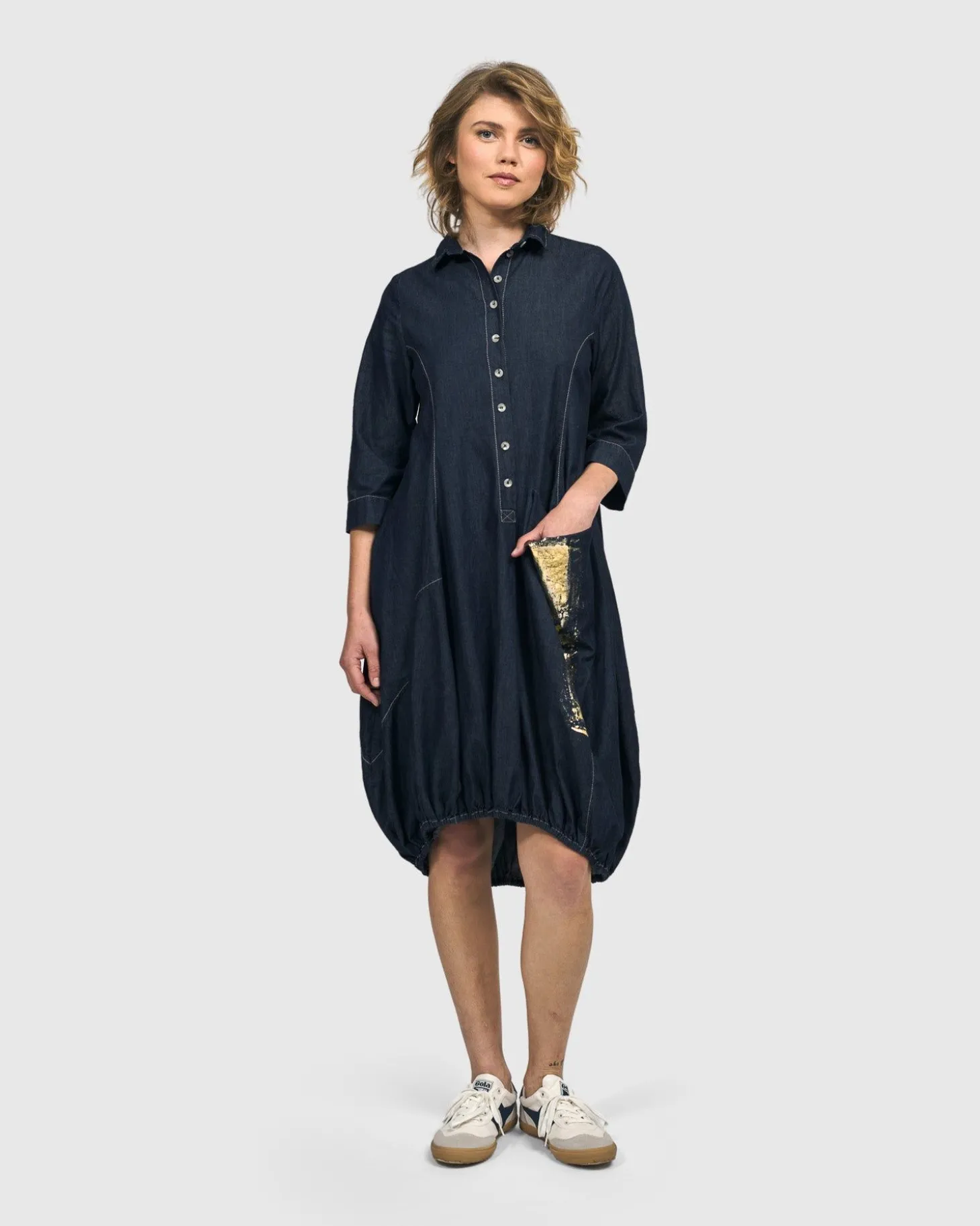 Women Alembika Winona Wonderful Dress, Denim