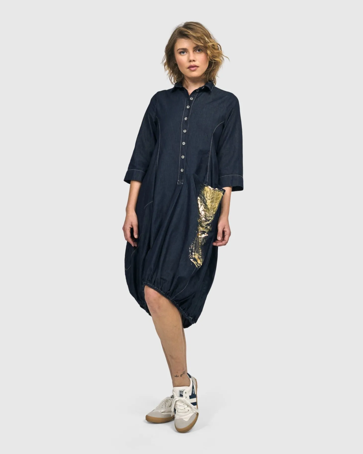 Women Alembika Winona Wonderful Dress, Denim
